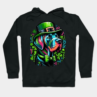 Great Dane Celebrates Saint Patrick's Day Hoodie